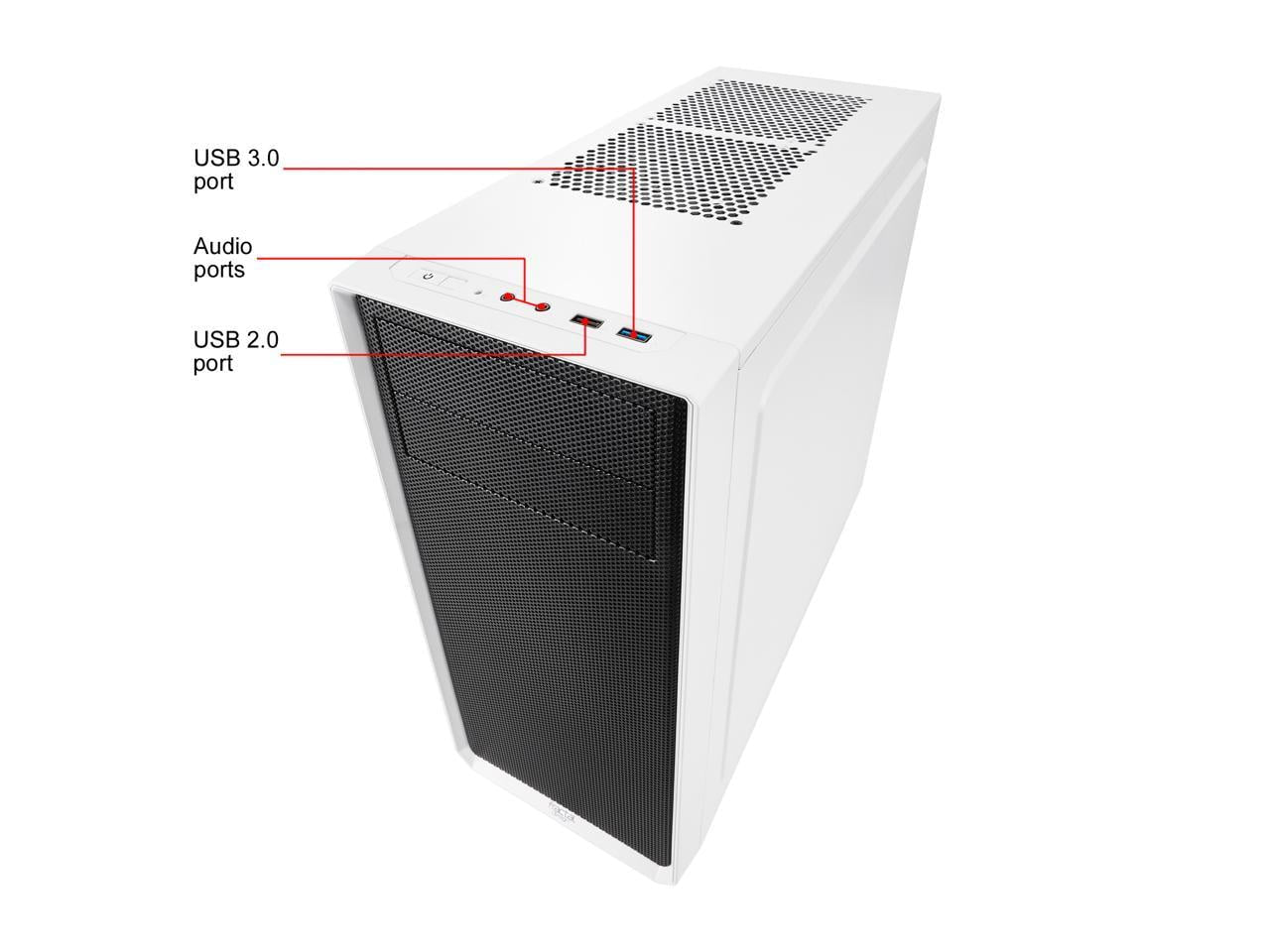 Focus G White ATX Mid Tower Computer Case